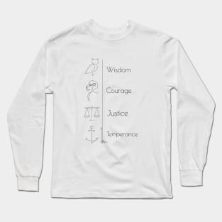 Stoic Minimal Art Long Sleeve T-Shirt